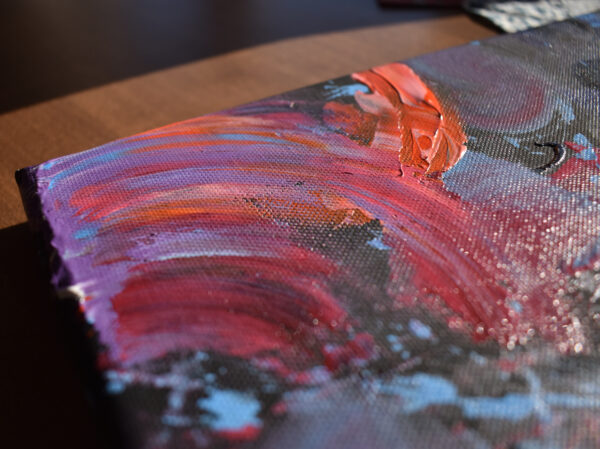 Abstract Painting With Gold Flowers - Image 15