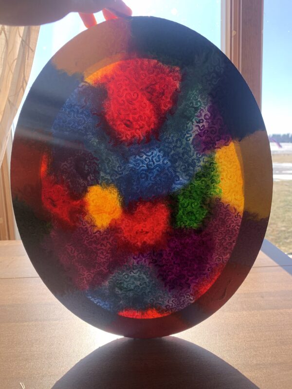 Abstract Splotch and Swirl Painting - Image 5