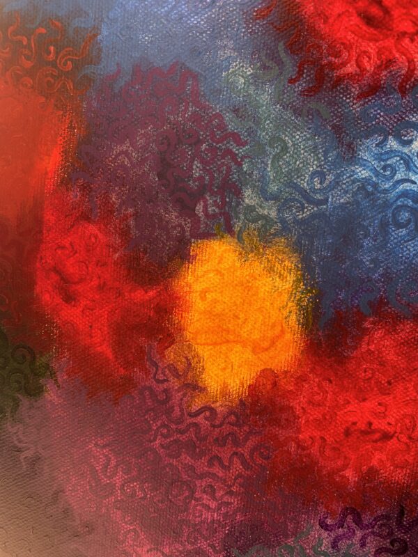Abstract Splotch and Swirl Painting - Image 11