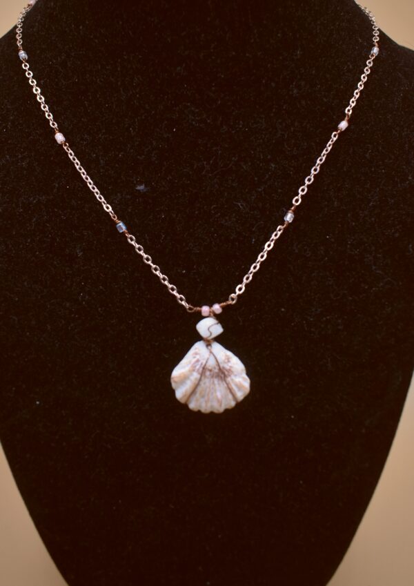 Rose Gold Seashell Necklace
