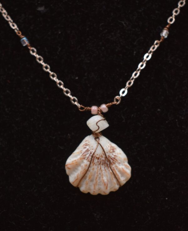 Rose Gold Seashell Necklace - Image 2