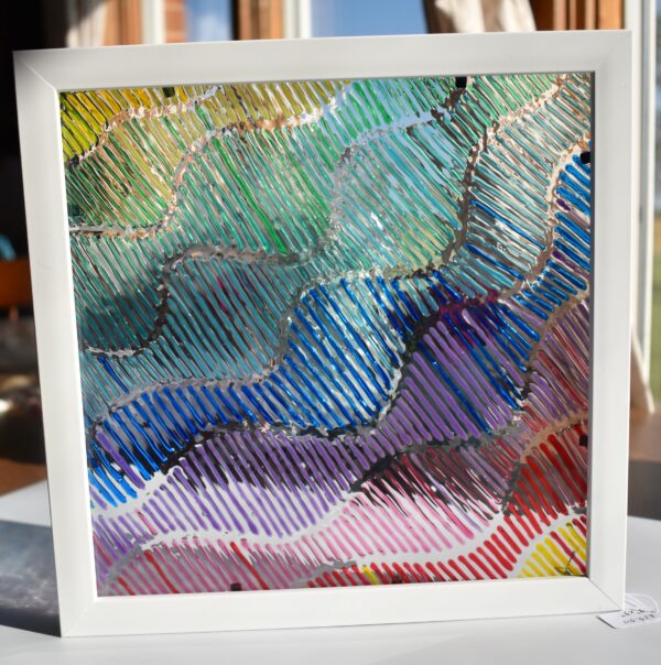 Rainbow Stripe Ombre Stained Glass - Image 3