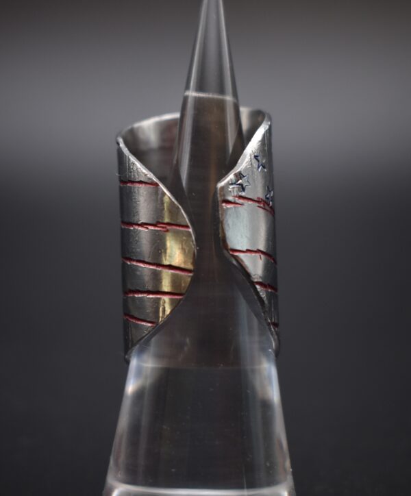 American Flag G>/\\/ Spoon Ring - Image 9