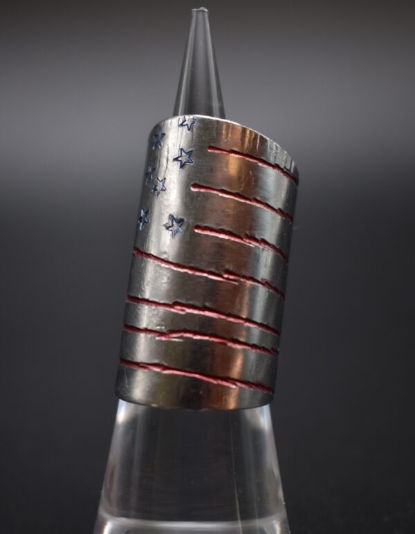 American Flag G>/\\/ Spoon Ring - Image 7