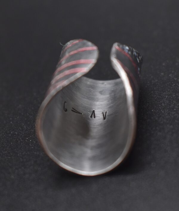 American Flag G>/\\/ Spoon Ring - Image 2