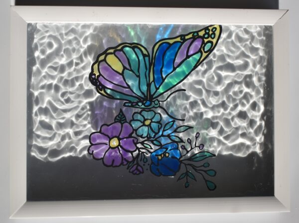 Flower Butterfly Stained Glass - Image 4