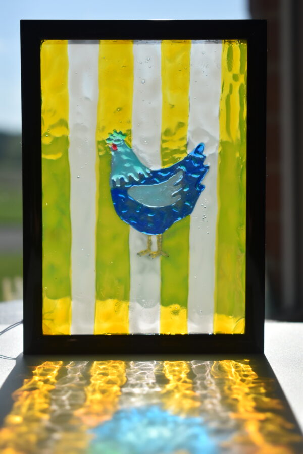 Chicken Stained Glass