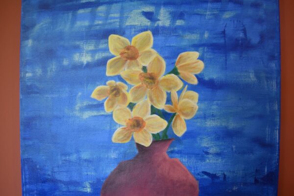 Orchid Bouquet Painting - Image 3