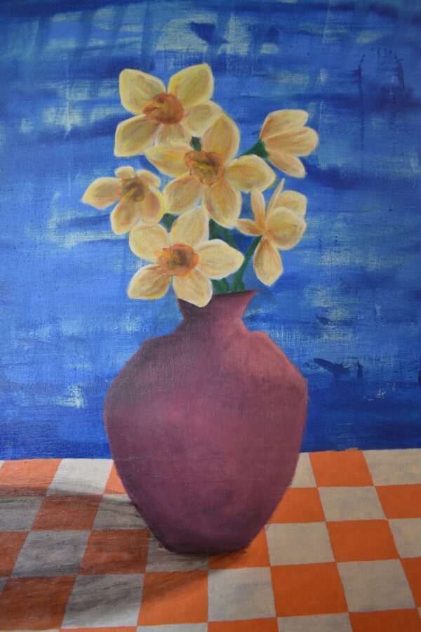 Orchid Bouquet Painting - Image 4