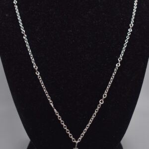 Purple Seashell Silver Necklace