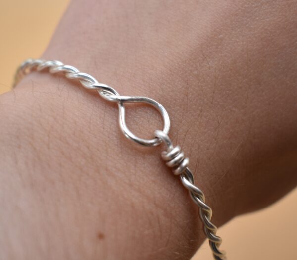 Silver Twisted Wire Bracelet