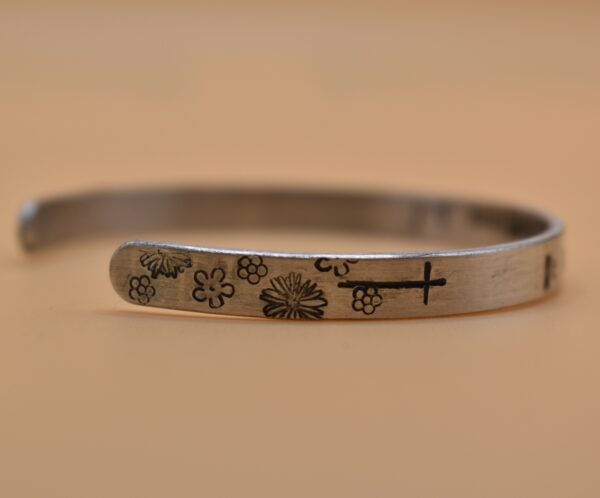 2 Corinthians 5:7 Metal Stamp Bracelet - Image 4