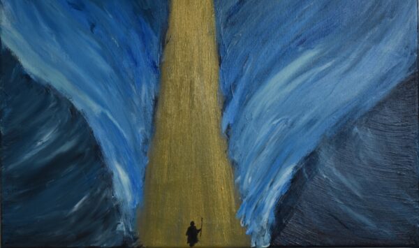 Moses Parts the Red Sea Painting - Image 4