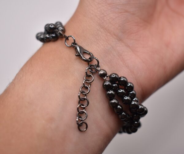 Twisted Black Pearl Bracelet - Image 3