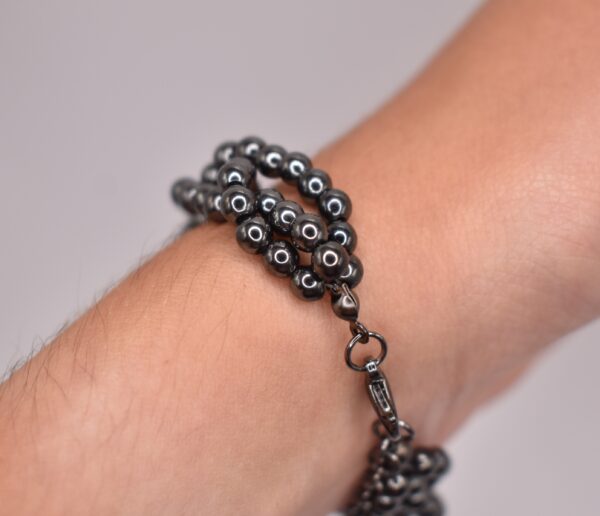 Twisted Black Pearl Bracelet - Image 4