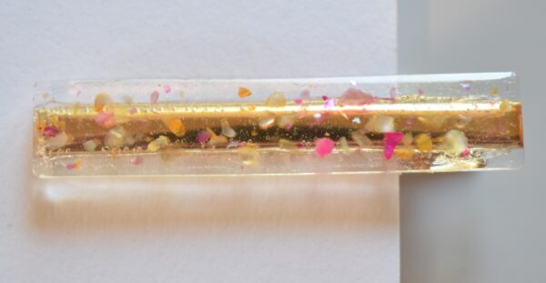 Pink and Yellow Line Hair Clip Set - Image 2