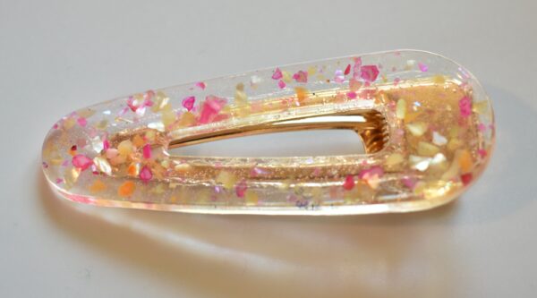 Pink and Yellow Oval Hair Clip Set - Image 5