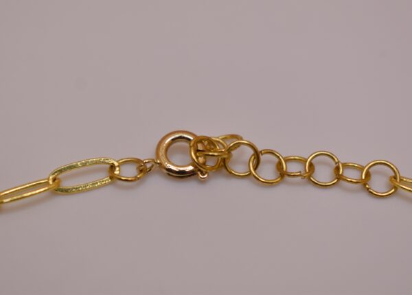Gold, Pink, & Blue Necklace and Bracelet Set - Image 13