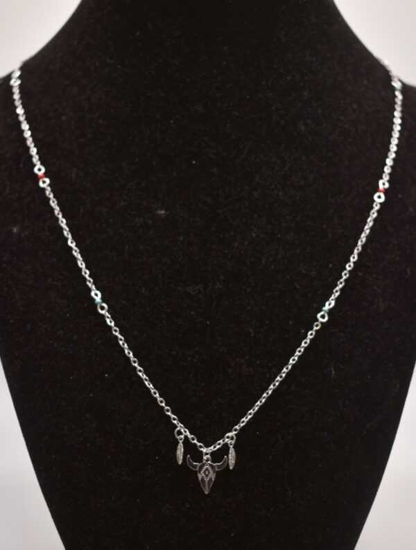 Feather Longhorn Necklace