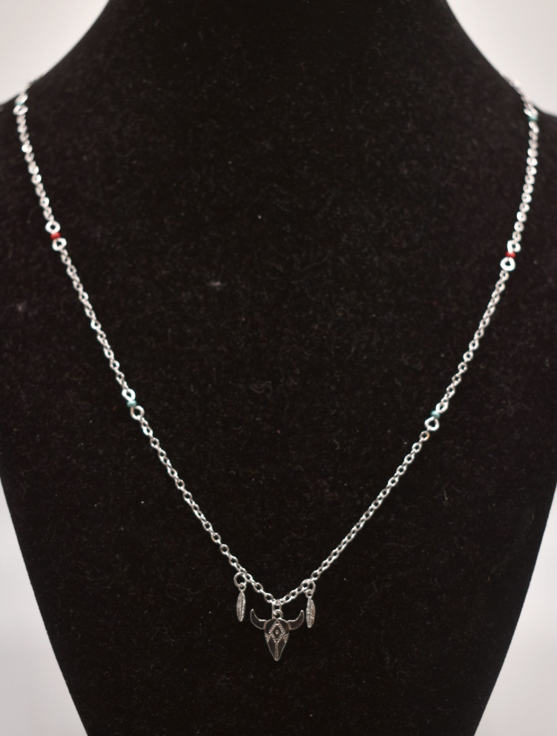Feather Longhorn Necklace