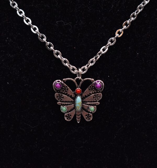 Butterfly Charm Necklace - Image 4