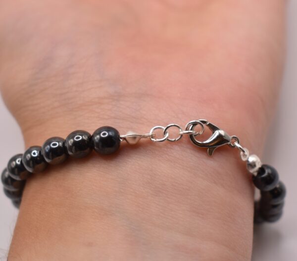 Black Pearl & Turquoise Bead Bracelet - Image 3