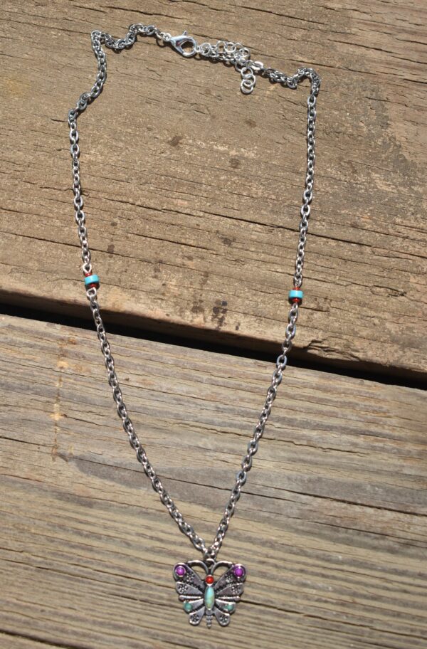 Butterfly Charm Necklace - Image 2