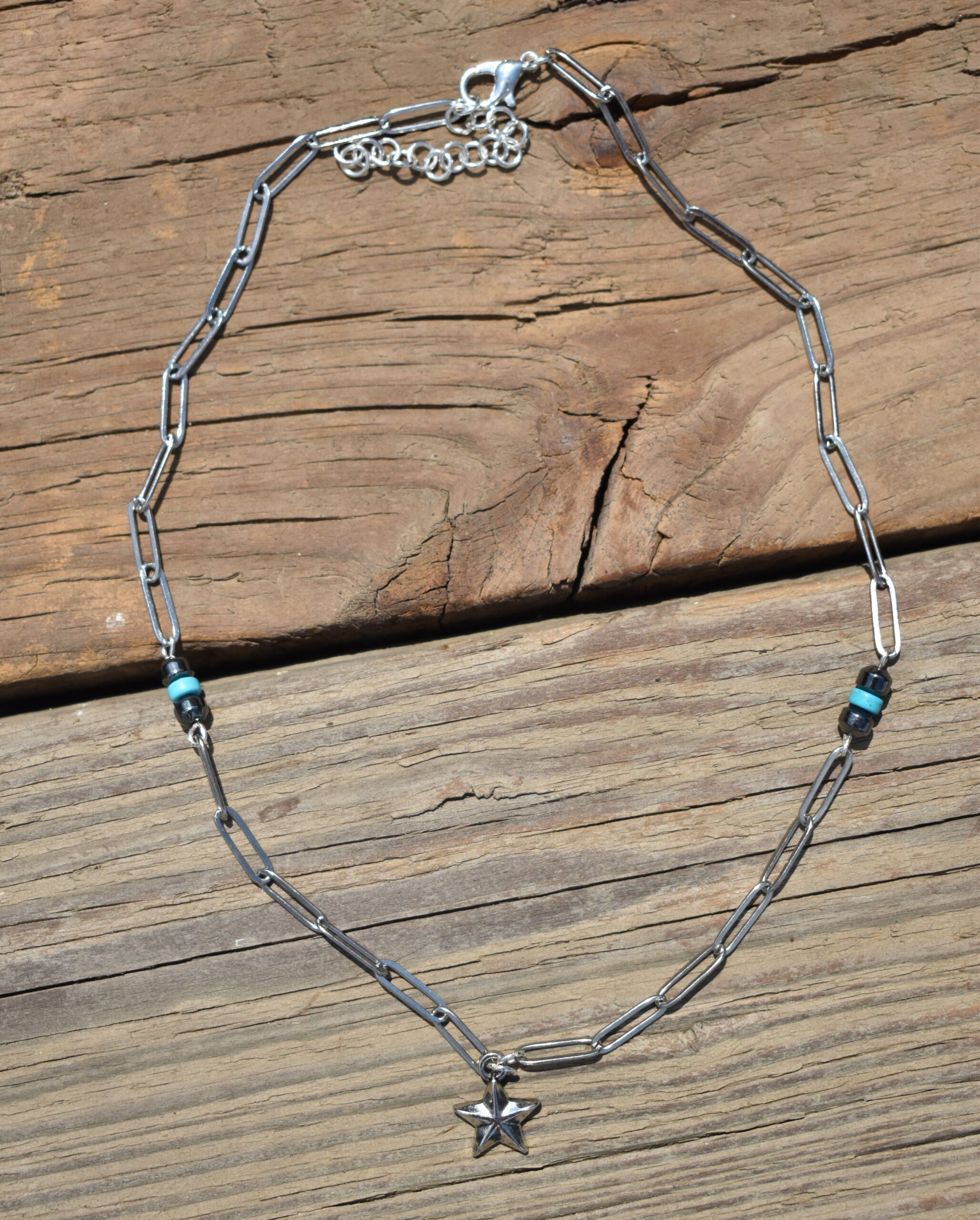 Star Paperclip Chain Necklace