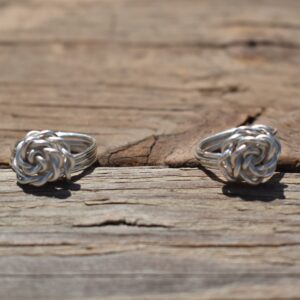 Silver Wire Rose Ring