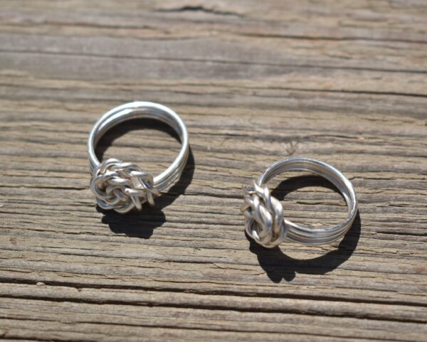 Silver Wire Rose Ring - Image 4