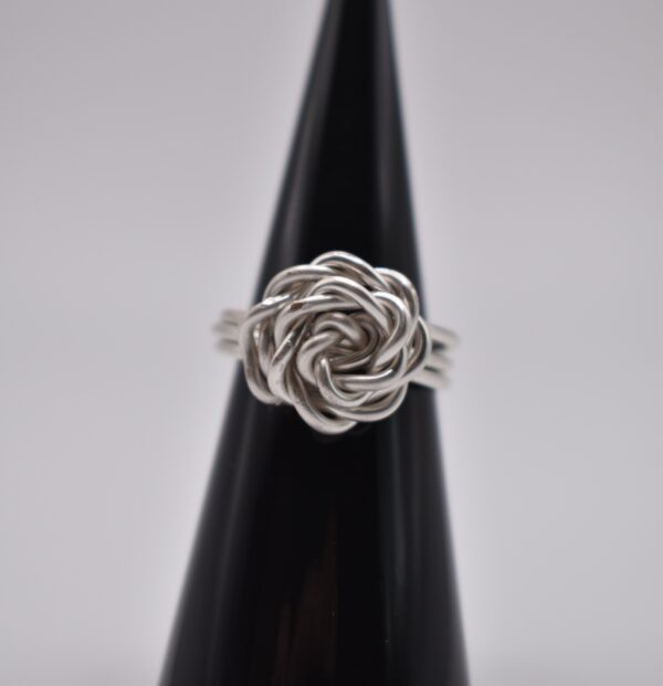 Silver Wire Rose Ring - Image 5