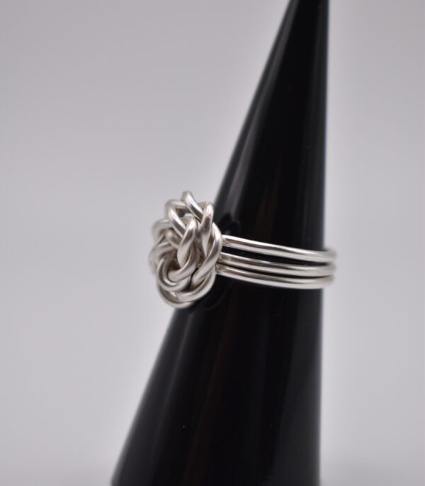 Silver Wire Rose Ring - Image 6