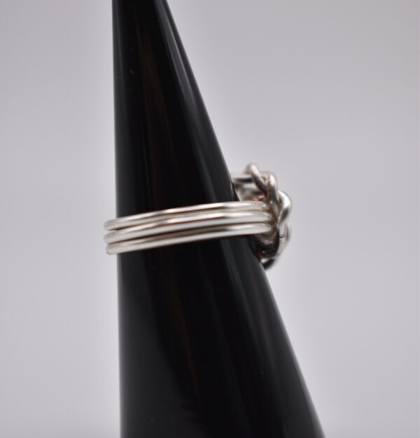 Silver Wire Rose Ring - Image 7