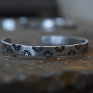 Metal Stamp Sun Bracelet