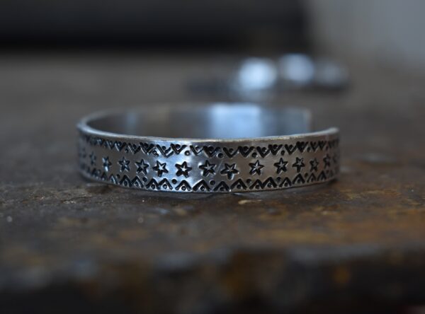 Metal Stamp Longhorn Star Bracelet - Image 2