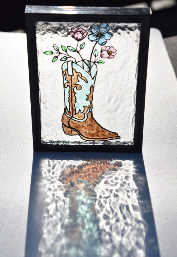 Flower Boot Stained Glass - Image 2