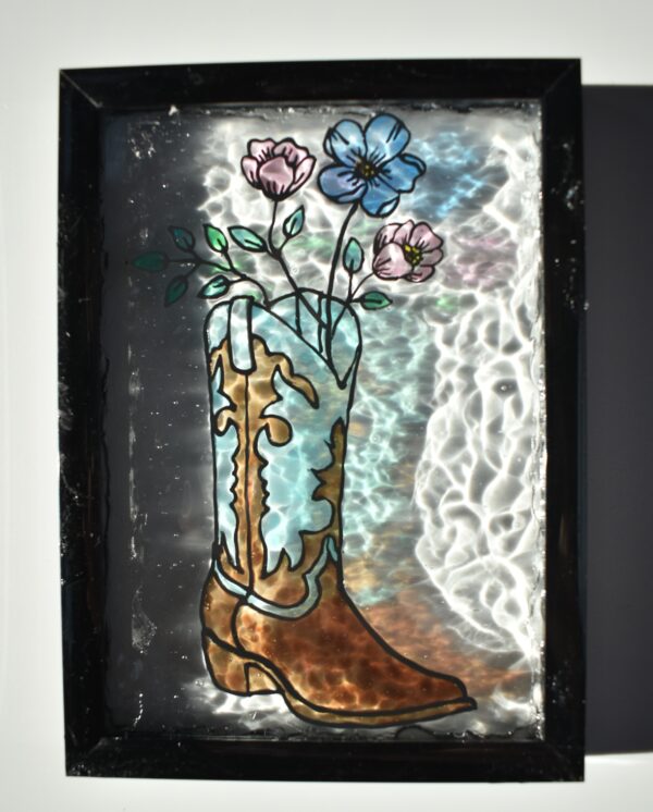 Flower Boot Stained Glass - Image 4