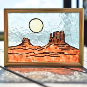 Gold Desert Stained Glass
