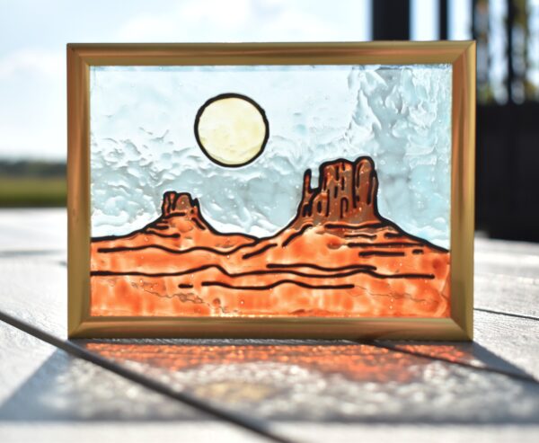 Gold Desert Stained Glass
