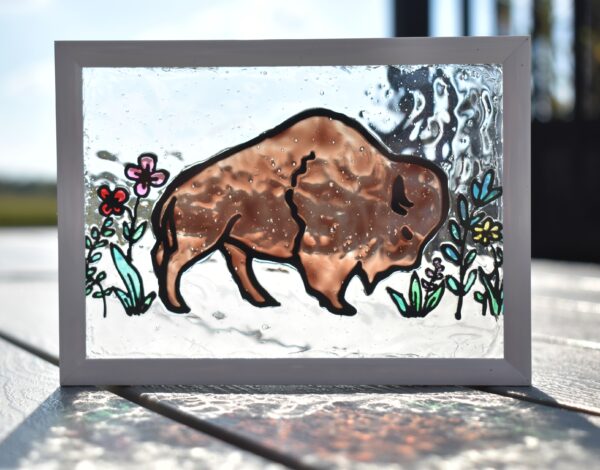 Buffalo Flower Stained Glass
