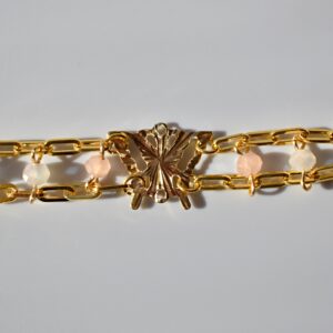Gold Beaded Butterfly Bracelet