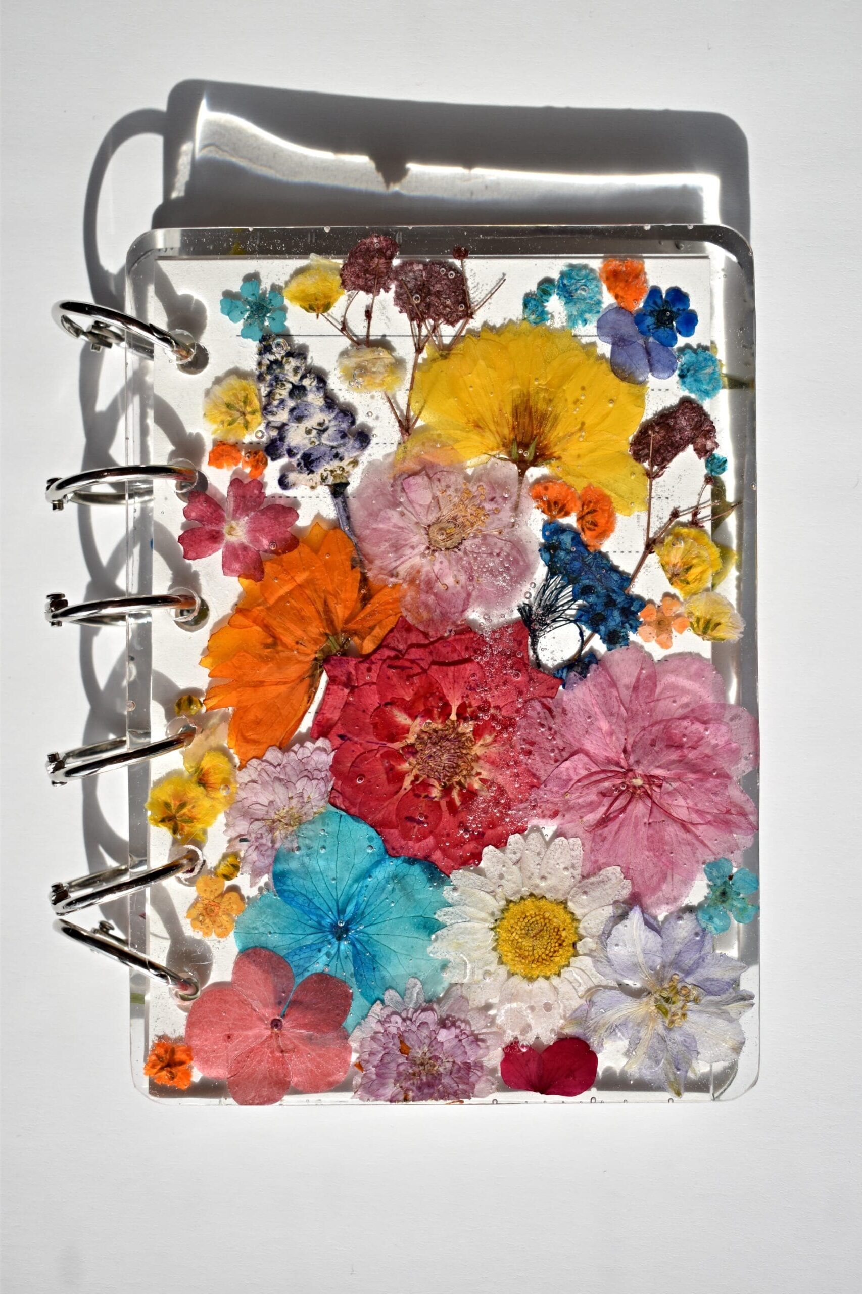 Resin Flower Notebook