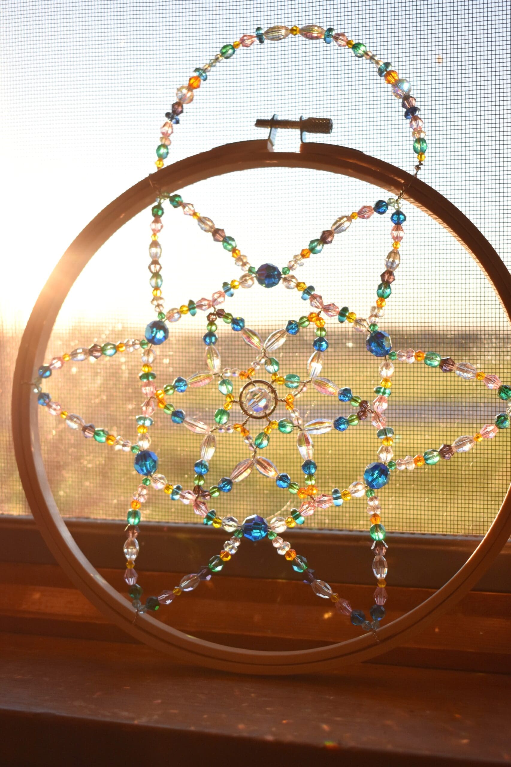 Embroidery Hoop Sun Catcher