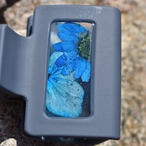 Blue Resin Hair Clip