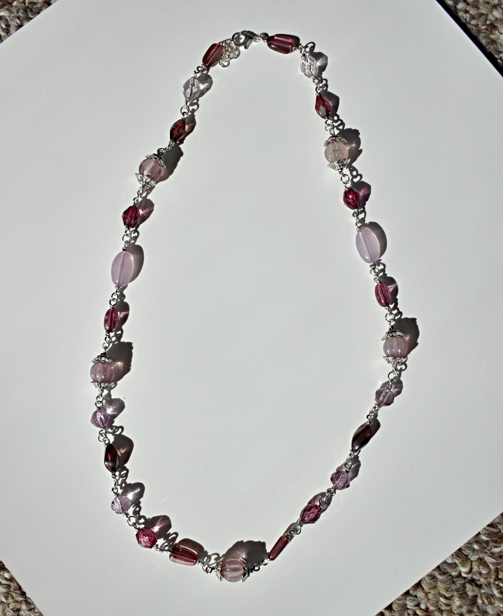 Purple Beaded Necklace