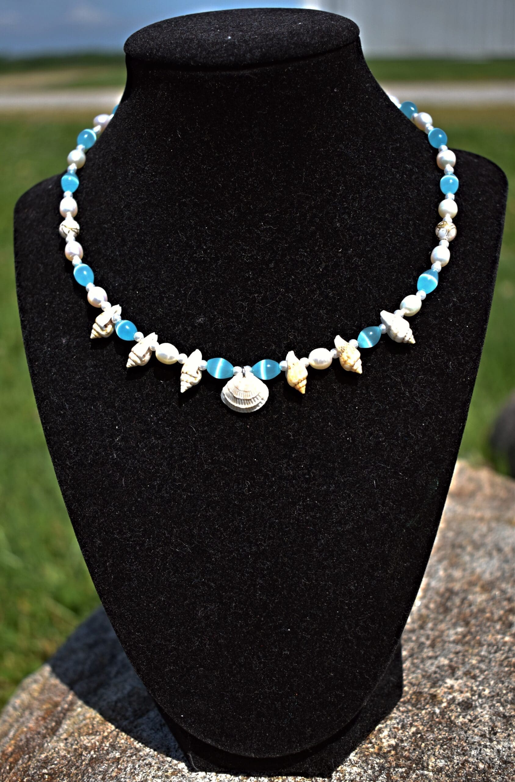 Seashell Pearl Necklace