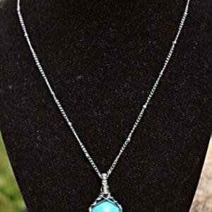 Turquoise Wire Wrapped Necklace