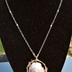 Gold Wired Seashell Necklace