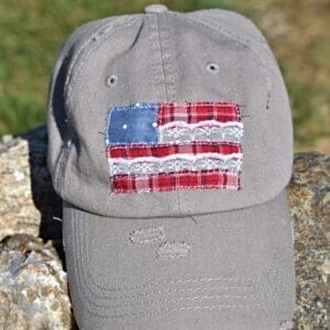 Patchwork American Flag Hat
