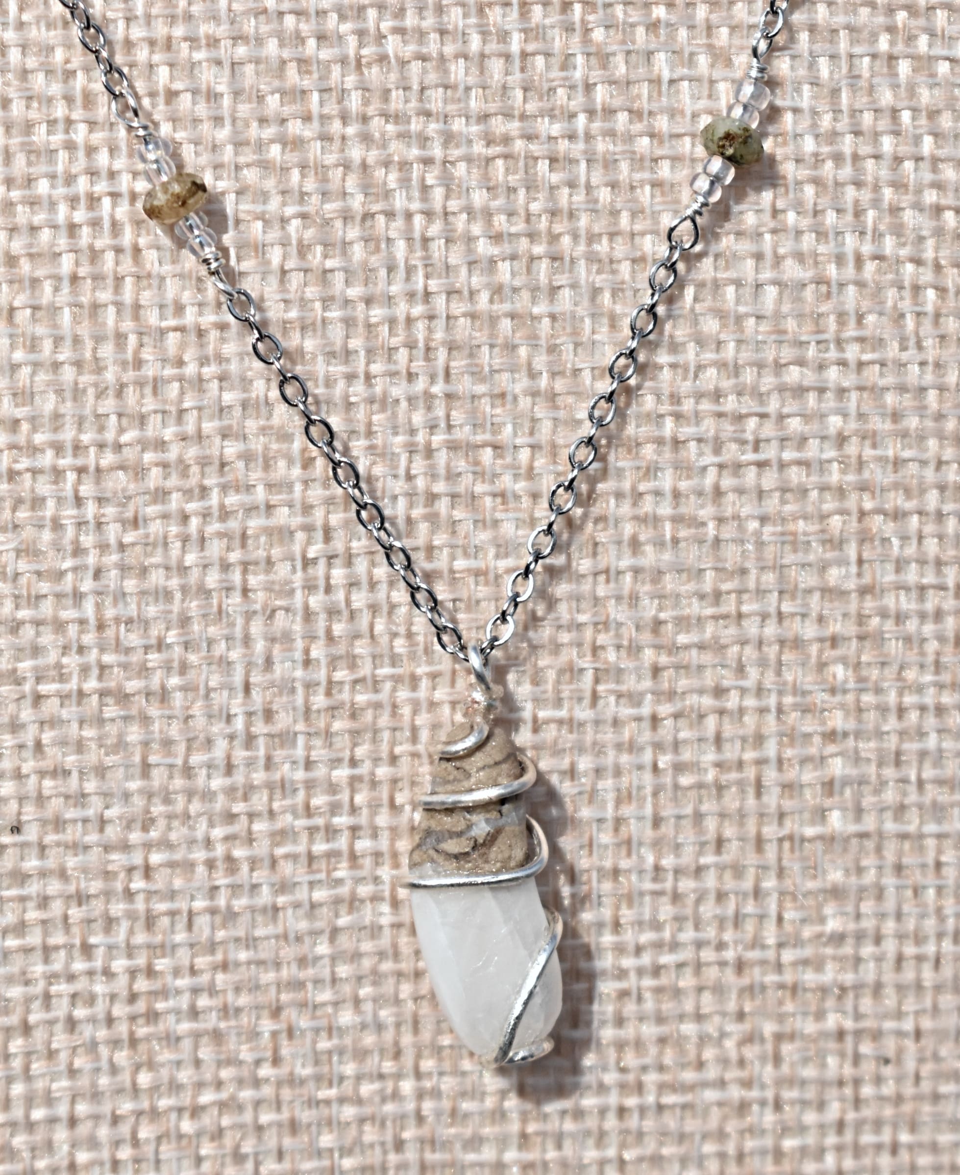 Beaded Stone Necklace